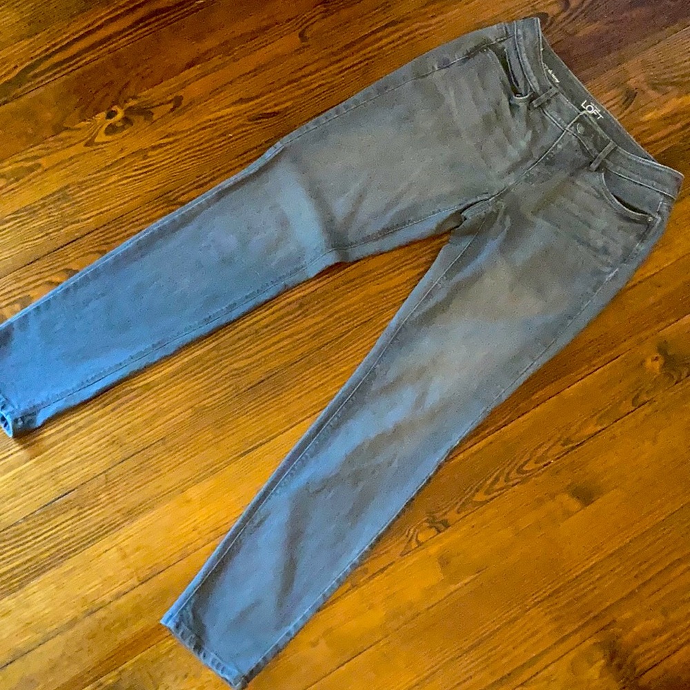 Gray denim jeans